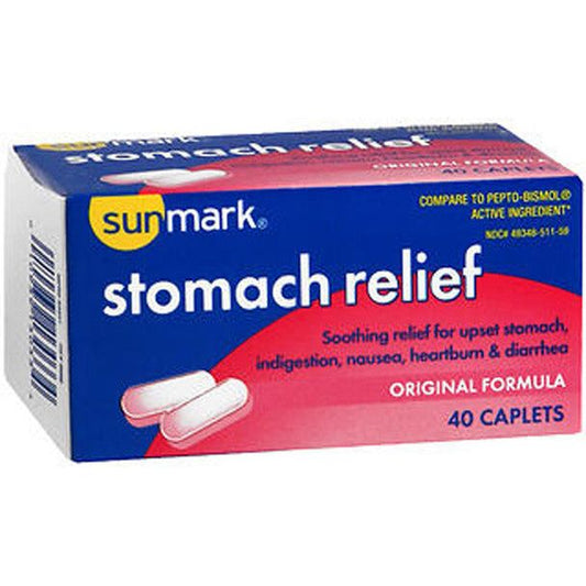Sunmark Stomach Relief Original bottle from Pasteur Pharmacy, personal care product for digestive comfort.