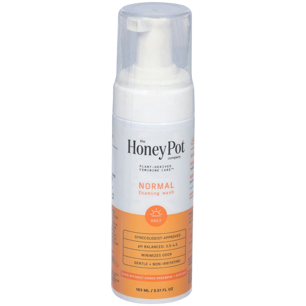 The Honey Pot Company Normal Daily Foaming Wash in 5.51 fl oz bottle, a natural personal care product by Pasteur Pharmacy.