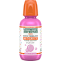 TheraBreath Kids Bubblegum Blast anticavity fluoride oral rinse bottle, 16 fl oz, featuring colorful bubblegum-themed packaging.