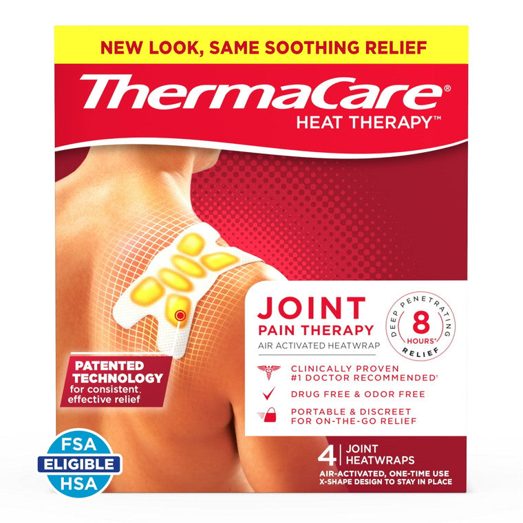 ThermaCare Multi-Purpose Muscle Pain Therapy Heatwraps in a 3-count box, designed for soothing muscle relief and personal care.