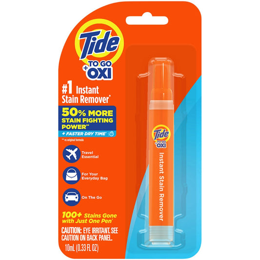 Tide To Go stain remover pen from Pasteur Pharmacy, compact personal care pen for quick stain removal on clothing.