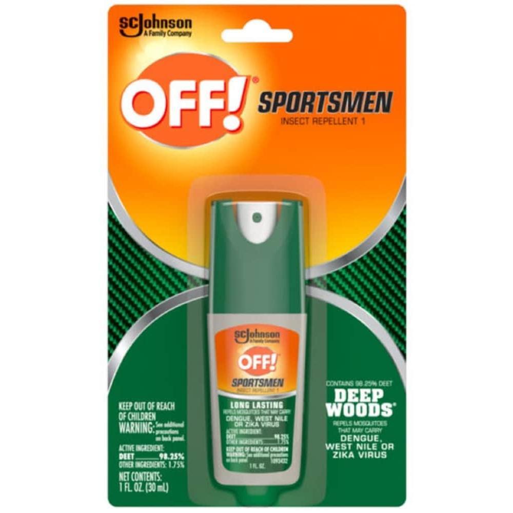 Deep Woods Sportsmen Insect Repellent by Pasteur Pharmacy, 12-ounce bottle, outdoor pest control for insects and bugs.