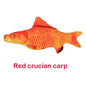 Vida Smart premium interactive wagging fish cat toy by Pasteur Pharmacy, plush red crucian carp with realistic movement for cats.