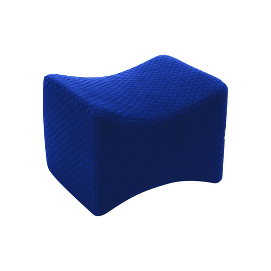 Carex memory foam knee pillow cushion designed for comfort and support during sleep or relaxation.