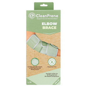 CleanPrene Elbow Support from Pasteur Pharmacy, sustainable biobased plant support for elbow stabilization, one size fits most.