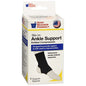 Good Neighbor Pharmacy medium ankle support for injury stabilization, shown with adjustable straps and breathable fabric.