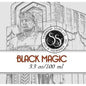 Shannons Soaps Black Magic Post-Shave Splash in 100ml bottle, soothing after-shave product with black magic branding.
