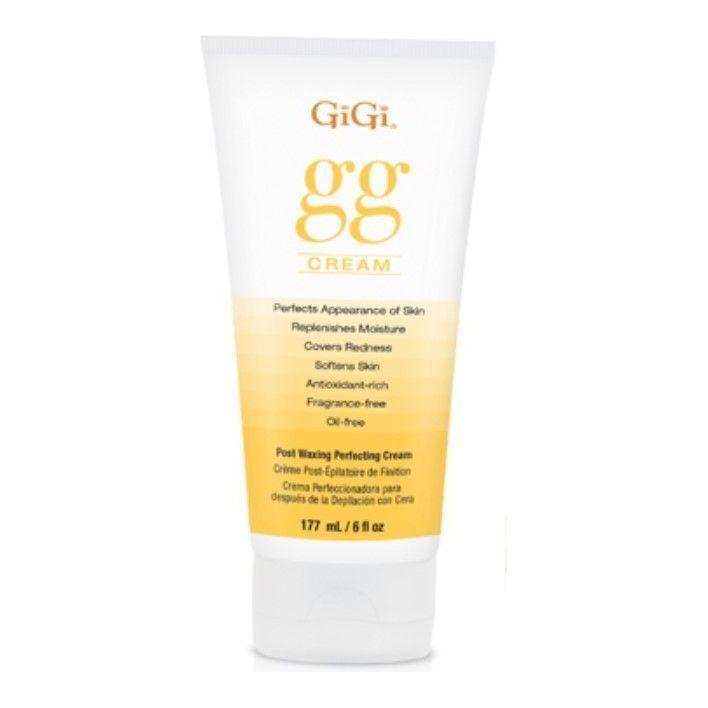 Gigi gg Post Waxing Perfecting Cream in a 6 oz jar, soothing post-waxing skincare from Pasteur Pharmacy.