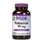 BlueBonnet Potassium Vegetarian Capsules, 99 mg supplement in a bottle, with 90 capsules visible inside.