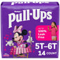 Girls' Pull-Ups potty training pants, size 5T-6T, 14-pack by Pasteur Pharmacy, showing colorful training pants for toddlers.