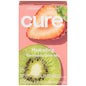 Cure Electrolyte Hydrating Drink Mix by Pasteur Pharmacy in Strawberry Kiwi flavor, 8-pack powdered beverage sticks on a white background.