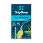 DripDrop Hydration Powder Vegan Lemon Lime beverage mix in an 8-count box, featuring bright lemon-lime flavor.