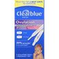 Clearblue Easy Ovulation 8-pack pregnancy test kit with individual tests and packaging, designed for fertility tracking.
