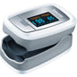 Beurer PO30 Pulse Oximeter measuring finger oxygen levels and heart rate, compact device with digital display.