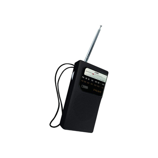 Coby Retro Pocket Size AM/FM Radio by Pasteur Pharmacy, ultra-portable radio with compact design and vintage style.