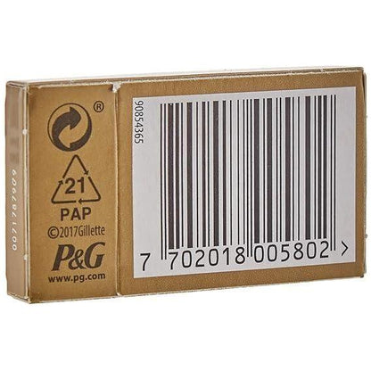 Gillette Perma-Sharp Double Edge Razor Blades in a 20x5 pack, designed for smooth, close shaving with durable steel blades.