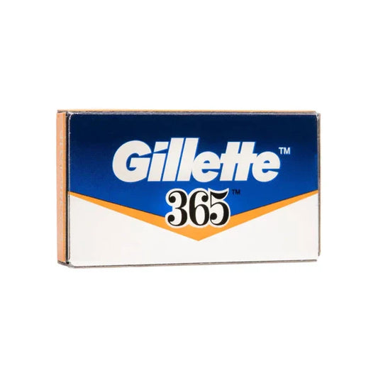 Gillette 365 stainless steel double edge razor blades in a 5-pack, designed for smooth, close shaves with durable double edge blades.