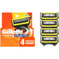 Gillette Fusion5 Pro Glide Shield Razor Blades for Men, 4-pack, featuring sharp blades and comfortable shave design.