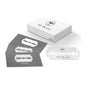 My-Blades Silver double edge razor blades, 10-pack, for safe and precise shaving, shown in a clear image.