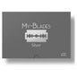 My-Blades Silver double edge Razor Blades in a 100-count pack, featuring sharp blades for precise shaving and grooming.