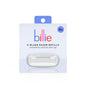 Billie® Razor refills with 5 blades, replacement cartridges for smooth shaving, designed by Pasteur Pharmacy.