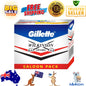 Gillette Double Edge Platinum Plus men's razor blade with sharp double-edged design for a smooth shave.