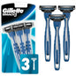 Gillette MACH3 Smooth Shave disposable razors pack with 3 blades, designed for a close, comfortable shave.
