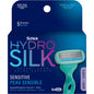 Schick Hydro Silk 5 blades sensitive razor blades, 4-pack, designed for smooth, gentle shaving for sensitive skin.