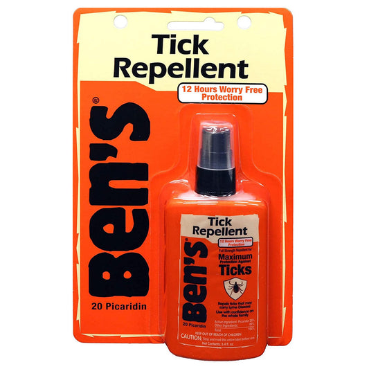 Ben’s® Tick Repellent Pump Spray 3.4 oz from Pasteur Pharmacy, outdoor insect repellent for ticks in a spray bottle