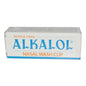 Alkalol Nasal Wash Cup by Pasteur Pharmacy, original glass mucus solvent applicator for nasal irrigation, shown in clear view.