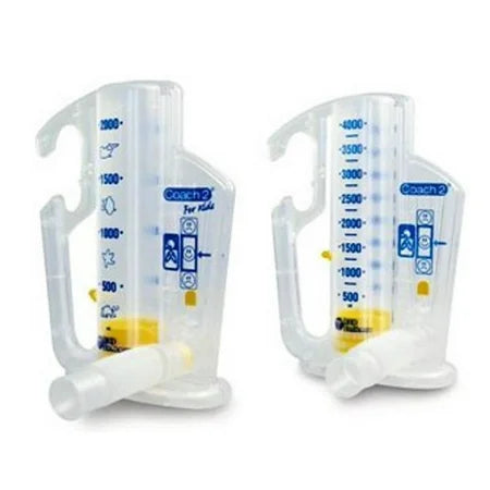 Smiths Medical Coach 2 Pediatric Incentive Spirometer for respiratory care, used to improve lung function in children.