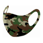 Reusable unisex face mask with camouflage pattern by Mask4Aide, designed for comfortable, reusable protection.