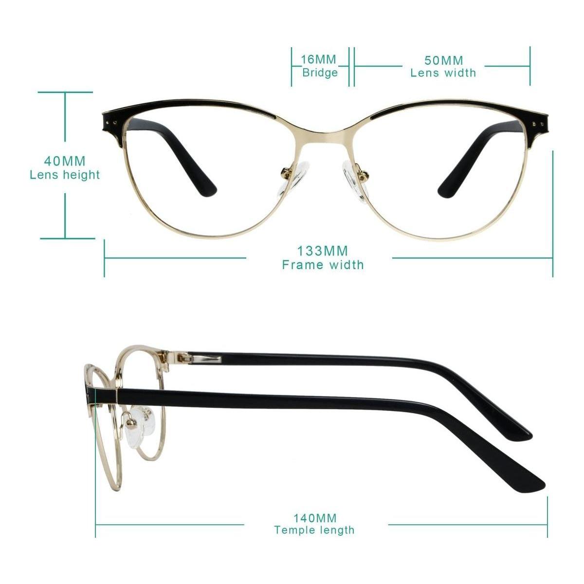 Black Cateye LX19009 Rx eyeglasses with slim frames and clear lenses, stylish and lightweight eyewear from Pasteur Pharmacy.