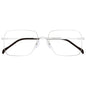 Black TiRag Rx eyeglasses with rectangular frames from Pasteur Pharmacy, displayed on a white background.