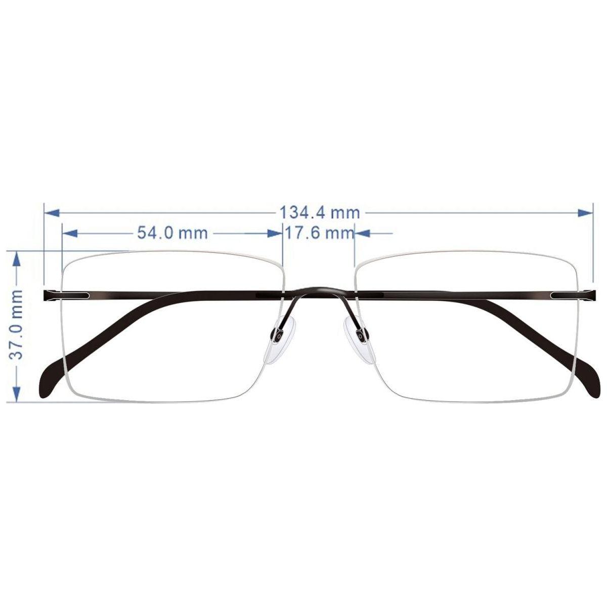 Black Rx eyeglasses from TiRak by Pasteur Pharmacy, featuring a sleek frame design and clear lenses.