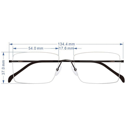 Black Rx eyeglasses from TiRak by Pasteur Pharmacy, featuring a sleek frame design and clear lenses.