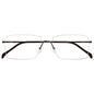 Black TiRak Rx eyeglasses with rectangular frames, featuring clear lenses and a sleek, modern design from Pasteur Pharmacy.