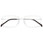 Black TiRak Rx eyeglasses with rectangular frames from Pasteur Pharmacy, showcasing clear lenses and sleek design.