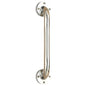 Chrome Nova wall grab bar with knurled handle, 12-inch safety grab bar for bathroom support from Pasteur Pharmacy