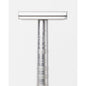 Henson Shaving AL13-V2 medium safety razor with aircraft aluminum handle, designed for a smooth shave.