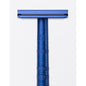 Henson Shaving AL13-V2 medium safety razor with aircraft aluminum handle, designed for a smooth shave.