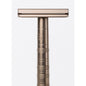 Henson Shaving AL13-V2 medium safety razor with aircraft aluminum handle, designed for a smooth shave, by Pasteur Pharmacy.