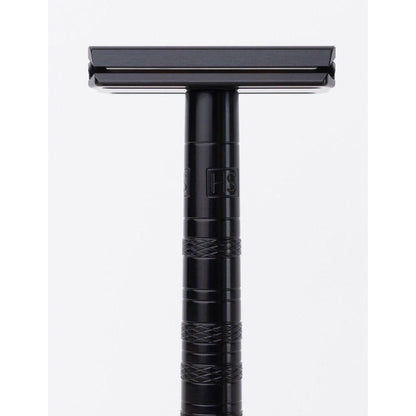 Henson Shaving AL13-V2 mild safety razor with aircraft aluminum handle, designed for a smooth, comfortable shave.
