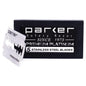 Parker Premium Platinum Stainless Steel Safety Razor Blade pack with 20x5 blades, ideal for precise shaving and durability.