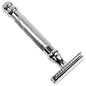 Parker 98R heavyweight 3-piece double-edge safety razor with polished chrome finish, featuring a secure handle and classic design.