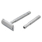 Pearl Shaving Safety Razor K2 by Pasteur Pharmacy, showing a sleek stainless steel safety razor with textured grip and safety guard.
