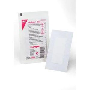 3M Medipore Plus Soft Cloth Adhesive Wound Dressing, 3-1/2 x 6 inches with 1-3/4 x 4 inch absorbent pad, sterile medical dressing