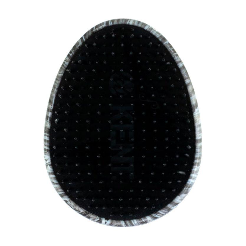 Kent PHOG Hedgehog Pebble Scalp Massager Shampoo Brush, shower and travel size detangling brush with textured pebble design.