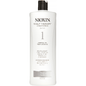 Nioxin System 1 Scalp Therapy Conditioner in a 33.8 fl oz bottle, designed to promote healthy scalp and hair.