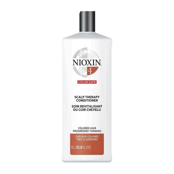 Nioxin System 4 Scalp Therapy Conditioner for color-treated hair, Pasteur Pharmacy, 33.8 fl oz bottle, smooth and nourishing scalp treatment